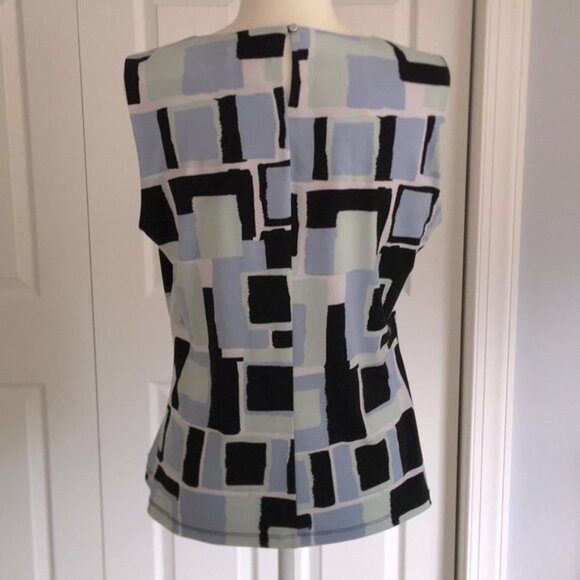 Worn Once! Calvin Klein Pleated Neck Top - Picture 4 of 11